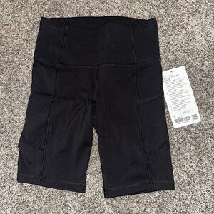 Lululemon Fast and free high rise short 8” with pockets